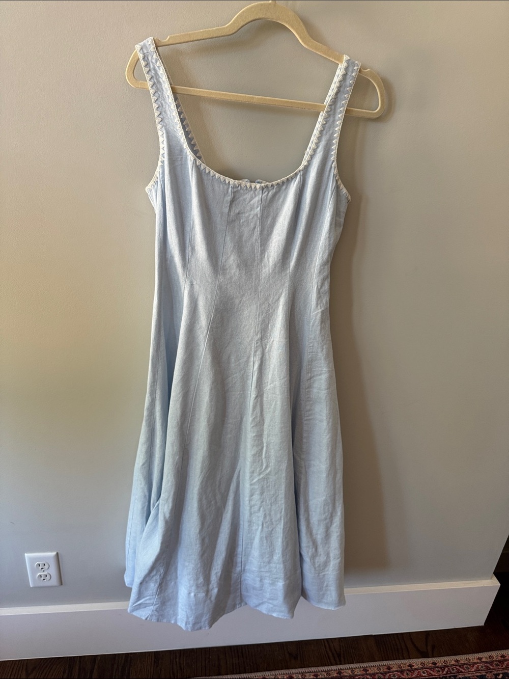 Christian Lacroix Light Blue Sleeveless A-Line Dress